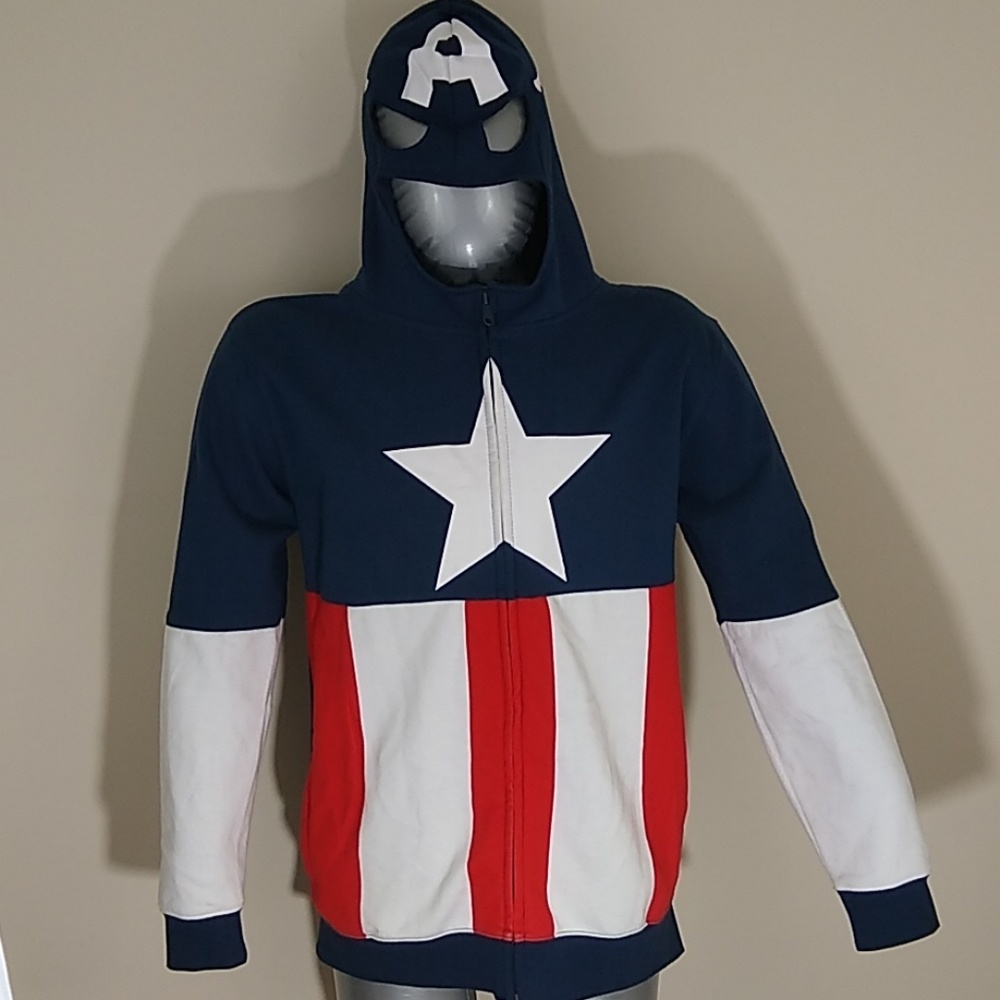 💫🇺🇸Marvel Captain America Zip Up Hoodie